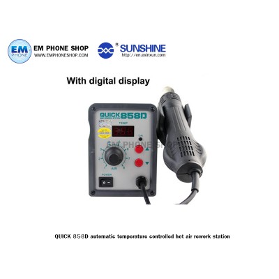 QUICK 858D automatic temperature controlled hot air rework station